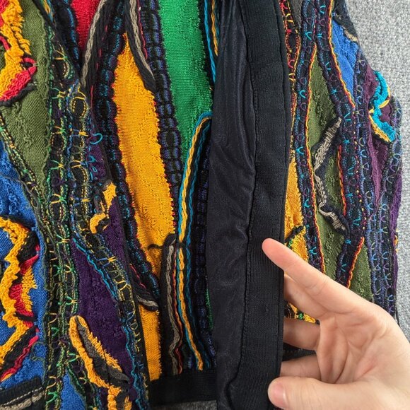 Coogi Medium Cotton Colorful Australia Knit Sweater Vest Sleeveless 3D ** - Picture 13 of 16
